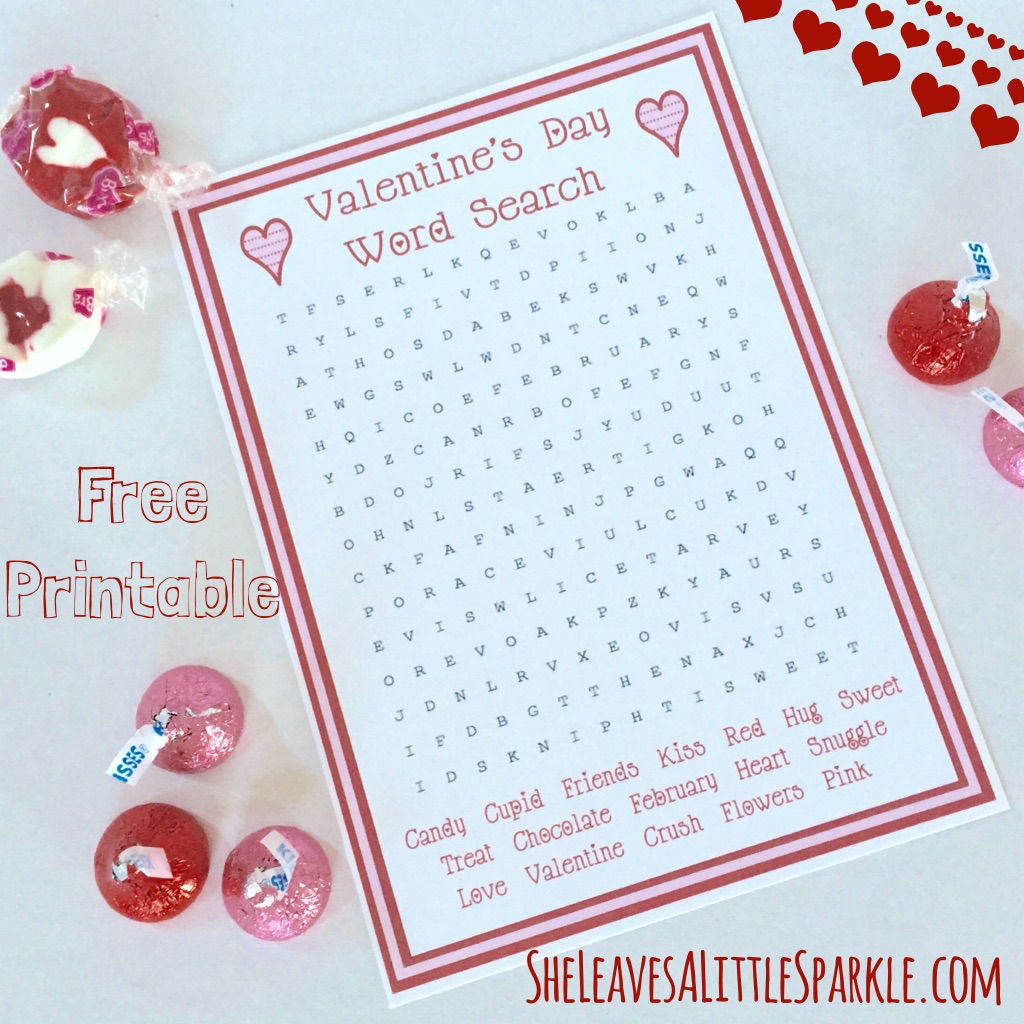valentines day word search free printable be my valentine word