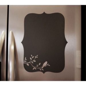 chalkboard vinyl bird branch fridge-500x500