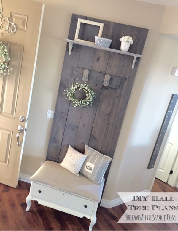 Easy Diy Hall Tree Plans Summer Adams