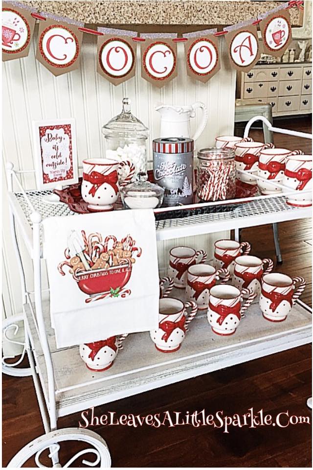 How to Set Up Your Hot Cocoa Bar + Free Printable