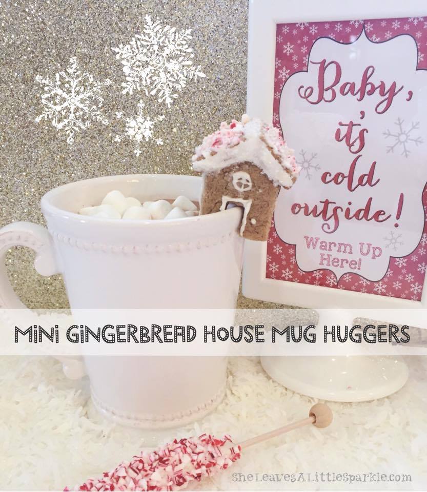 Mini Gingerbread House Mug Huggers