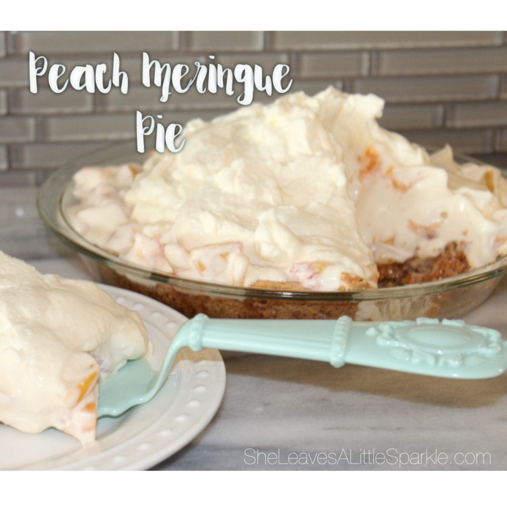 peach meringue pie recipe fathers day she leaves a little sparkle