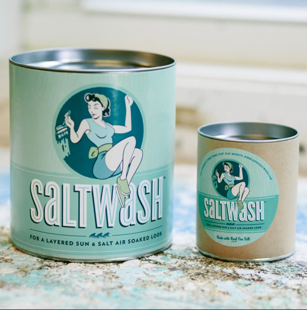 salt wash mix with chalk paint vintage furniture makeover