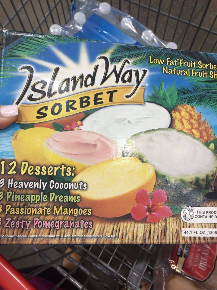 island way sorbet costco luau food dessert our luau at home she leaves a little sparkle 