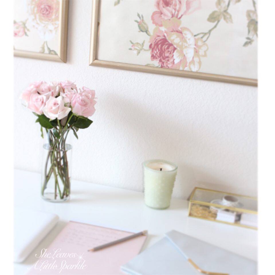 advice for my daughter wallpaper panels blush gold office wall art floral