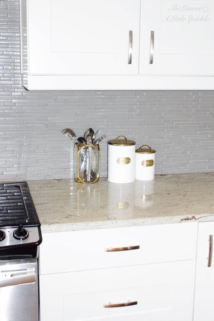 adding gold and brass to my kitchen