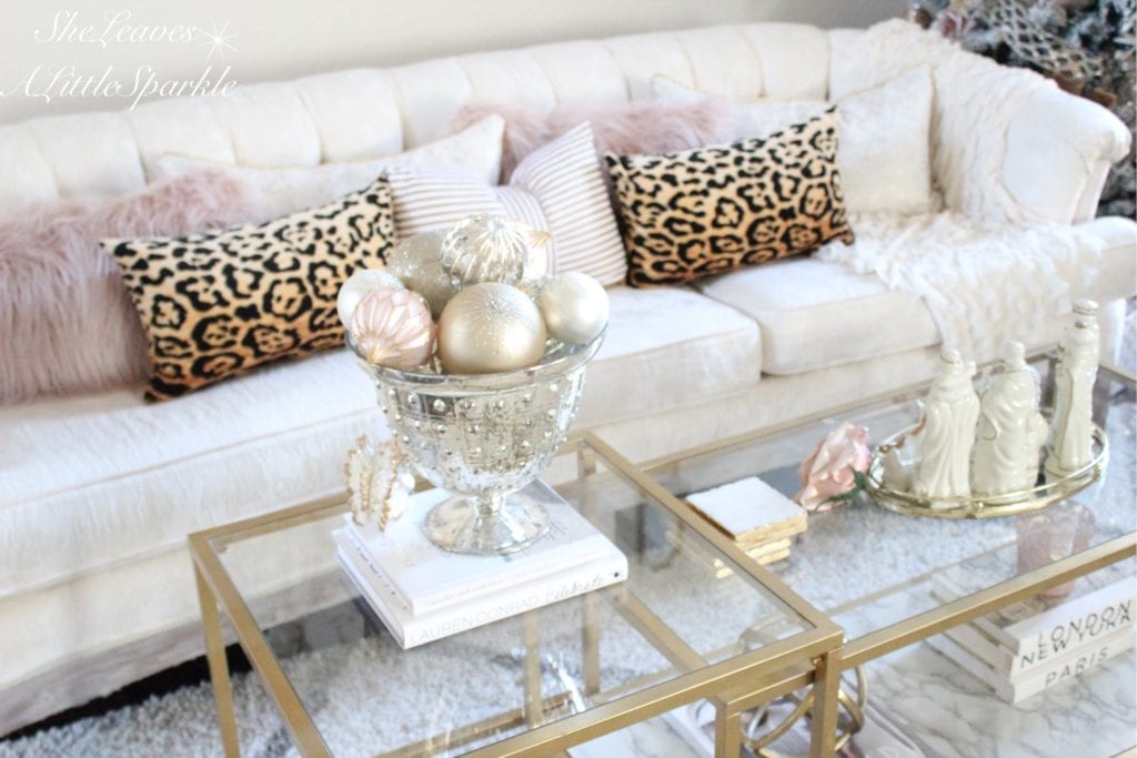 Lindsay's Gold & Glam Christmas Living Room Decor Reveal - The Double Take  Girls