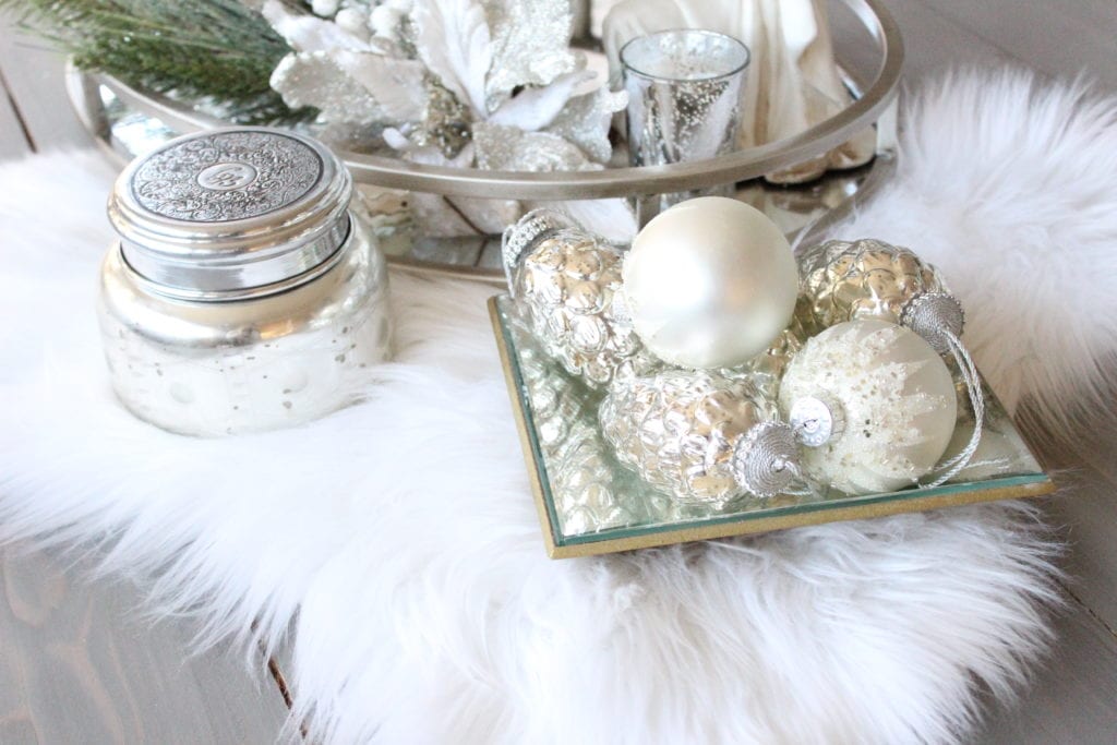 Styling a Christmas coffee table