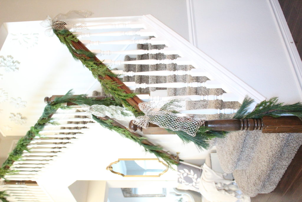 How To Hang Garland On Your Banister Summer Adams