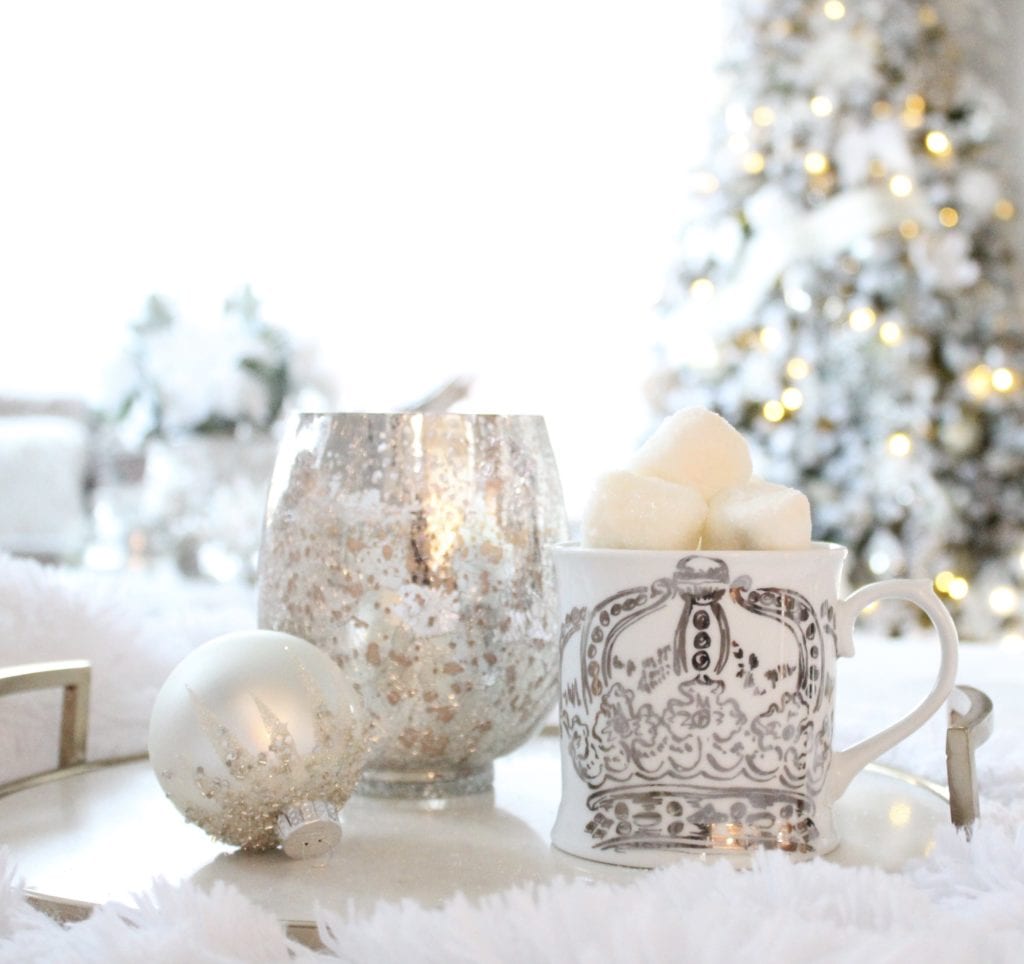 adding glam to christmas decor 