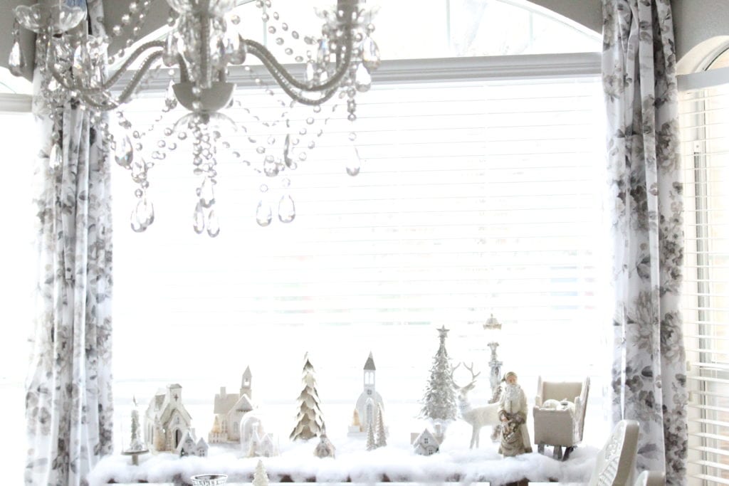 adding glam to christmas decor winter wonderland tablescape