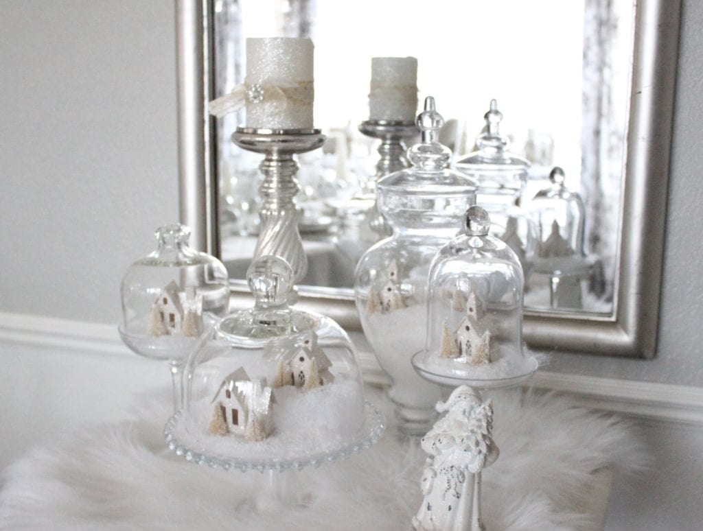 adding glam to christmas decor winter wonderland tablescape