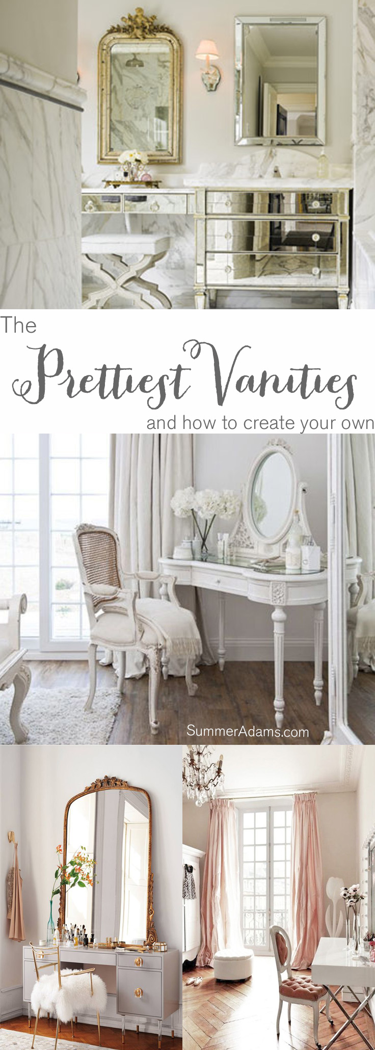 Tips To Organize & Style An Elegant Vanity - Summer Adams