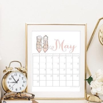 Free May 2017 Printable Calendar