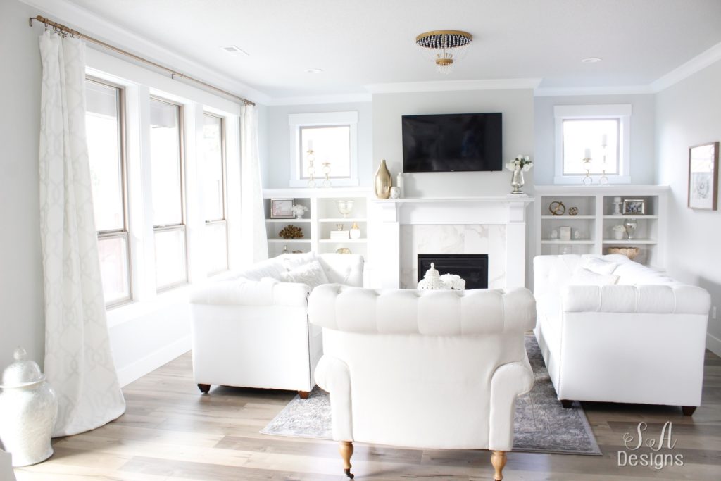 bright white living room