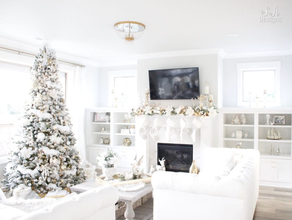 THE ULTIMATE CHRISTMAS WINTER WONDERLAND LIVING ROOM