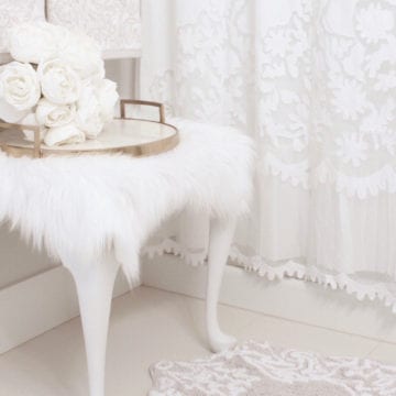 Bright White Guest Bathroom – Transitional & Elegant