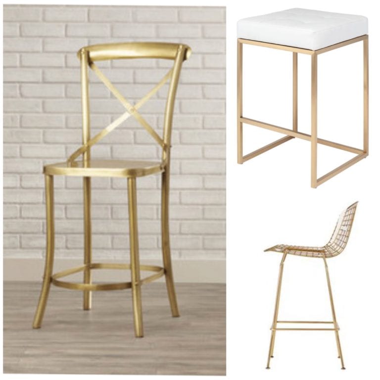 Brass Bar Stool Round Up Summer Adams