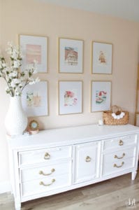 office gallery wall mood board
