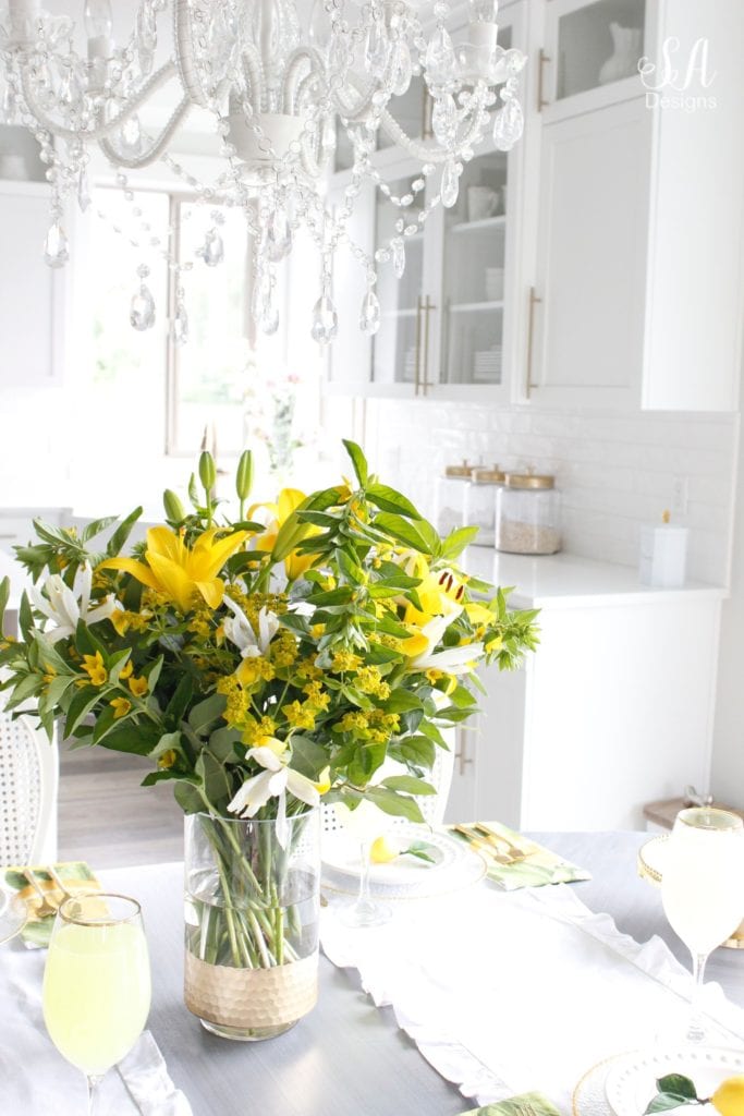 Lovely Little Lemon Tablescape - Summer Adams