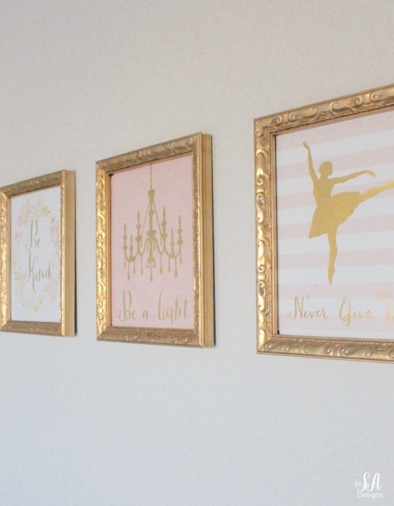 Ballerina Wall Art, Teen Girl Room Decor, Ballet Shoes, Girls Wall