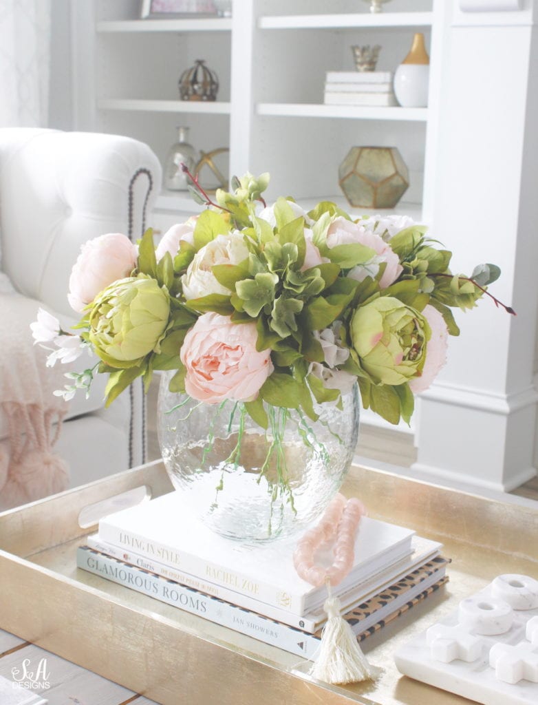 the best faux florals, prettiest faux peonies, where to find faux florals and how to mix them with real fresh florals