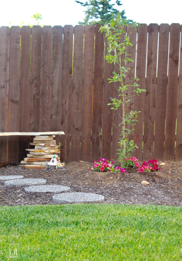 diy stone bench, fairy garden, pacific northwest gardening