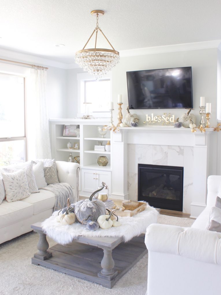 Glam Fall Home Tour  Living Room Tour & Dining Room Decor 