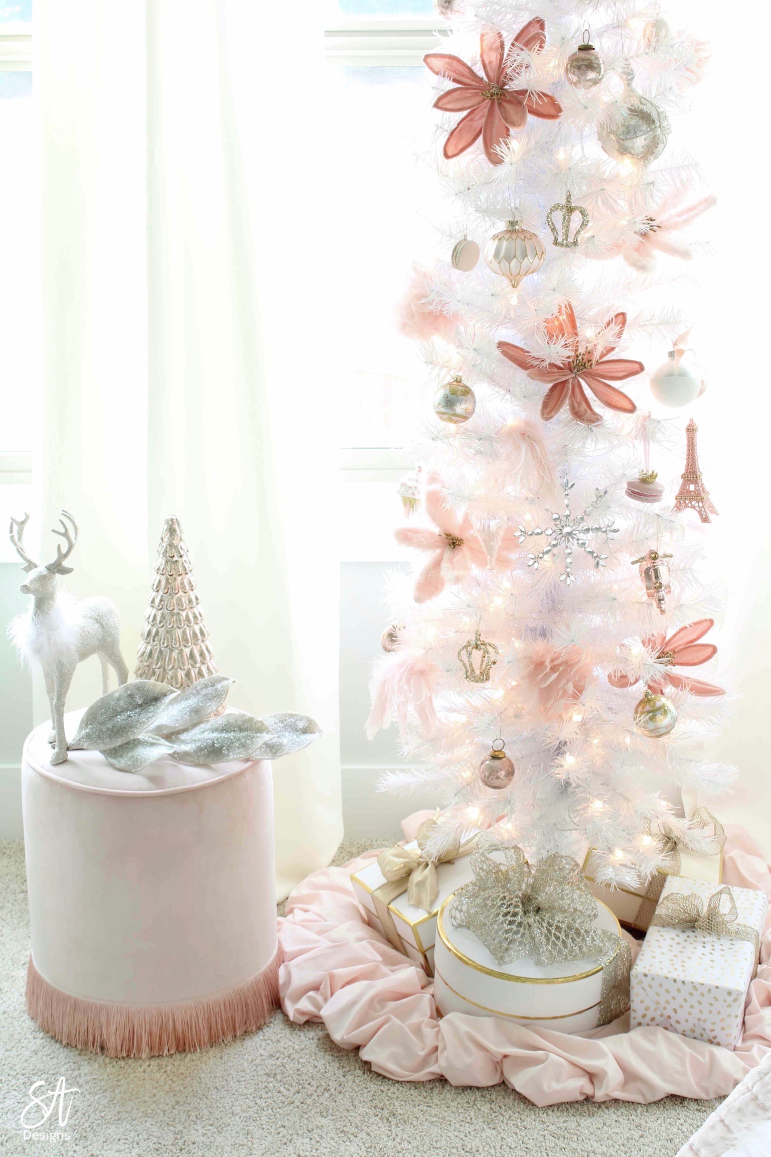 Blush Pink Christmas Master Bedroom 2 Summer Adams