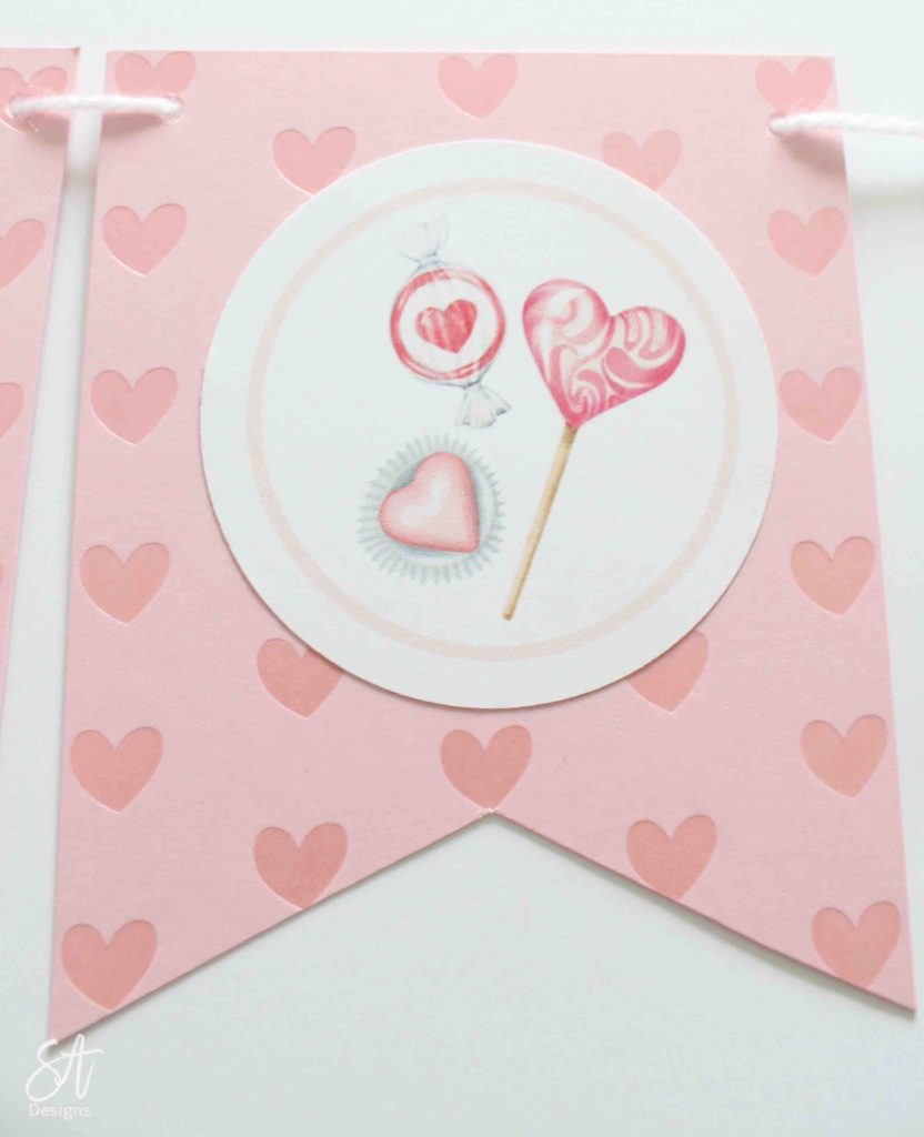 Love Pennant, Valentines Decor