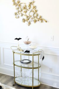 halloween hot cocoa hot chocolate bar cart, hot cocoa station, hot chocolate station